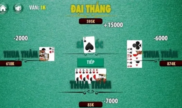 Giao diện chơi Sâm Lốc tại FastGame888